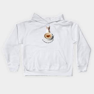 Cat Mother, Coffee Lover Kids Hoodie